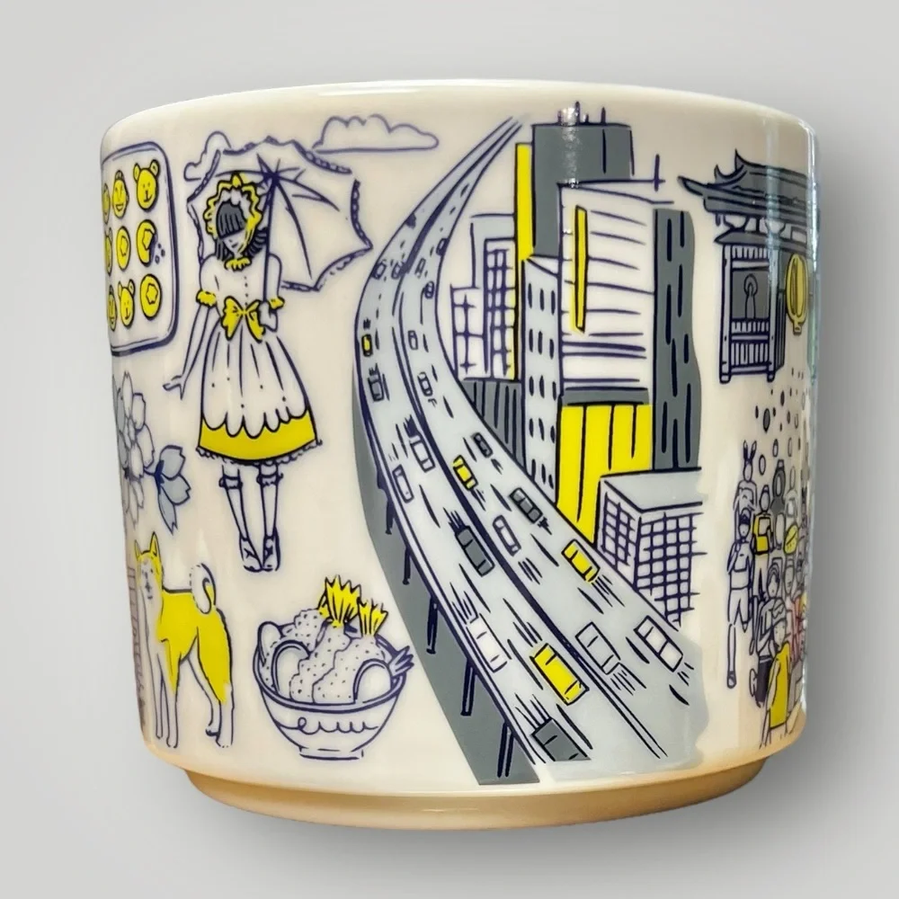Starbucks Coffee TOKYO Been There Series 14oz Blue Mug Japan Coffee New - Picture 9 of 14